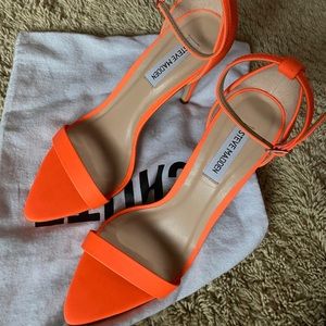 Steve Madden Neon Orange Stilletos